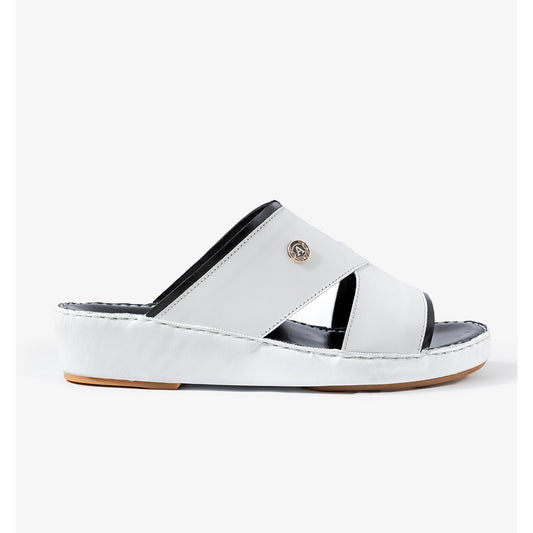 بقرة بيضاء + جلد أسود ناعم