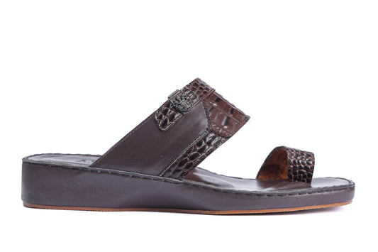 PREMIO 802 A - CROCODILE PATTERN BROWN