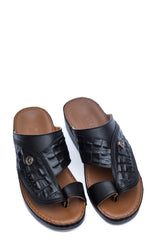 CLASSIC 715 - CROC TRIPLE STITCH BLACK