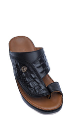 CLASSIC 715 - CROC TRIPLE STITCH BLACK
