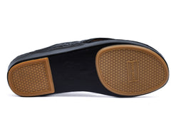 CLASSIC 715 - CROC TRIPLE STITCH BLACK