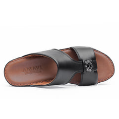 13- Classic 712 - White Crown and Black Ostrich Print