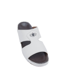 13- Classic 712 - White Crown and Black Ostrich Print