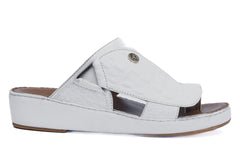 CLASSIC 713 - CROC FINISH WHITE