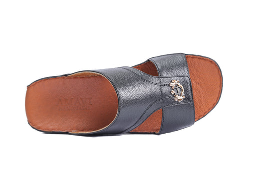 LUXURY 117 - MILLED LEATHER BLACK