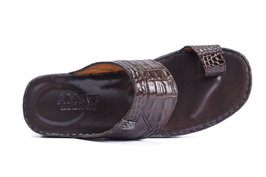PREMIO 802 A - CROCODILE PATTERN BROWN