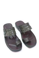 PREMIO 802 A - CROCODILE PATTERN OLIVE GREEN