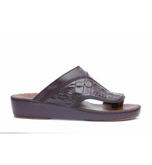 13- Classic 712 - White Crown and Black Ostrich Print