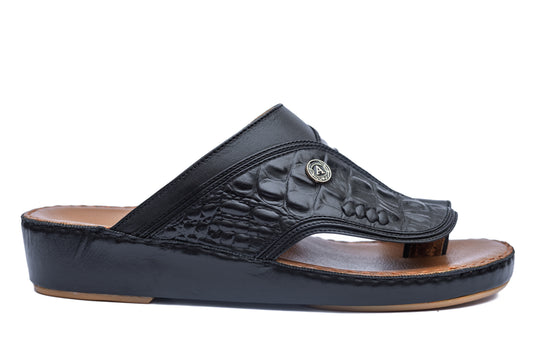 CLASSIC 715 - CROC TRIPLE STITCH BLACK