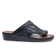 13- Classic 712 - White Crown and Black Ostrich Print
