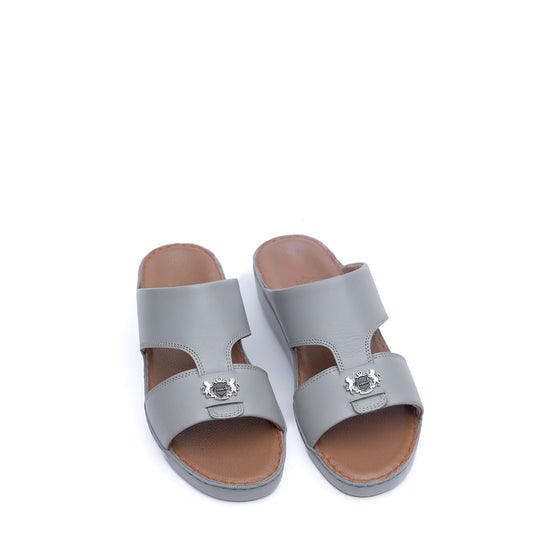 13- Classic 712 - White Crown and Black Ostrich Print