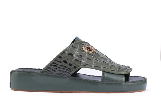 LUXURY 120 - CROC FINISH OLIVE GREEN