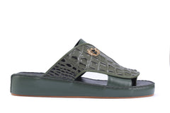 LUXURY 120 - CROC FINISH OLIVE GREEN