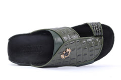 LUXURY 120 - CROC FINISH OLIVE GREEN