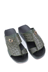 LUXURY 120 - CROC FINISH OLIVE GREEN