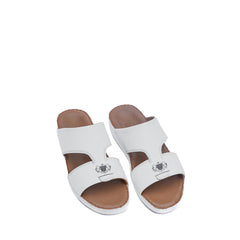 13- Classic 712 - White Crown and Black Ostrich Print