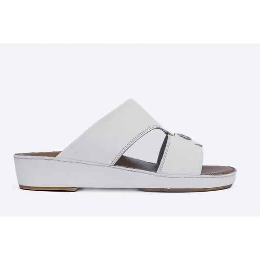 13- Classic 712 - White Crown and Black Ostrich Print