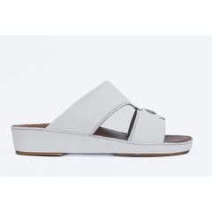 13- Classic 712 - White Crown and Black Ostrich Print