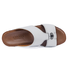 13- Classic 712 - White Crown and Black Ostrich Print