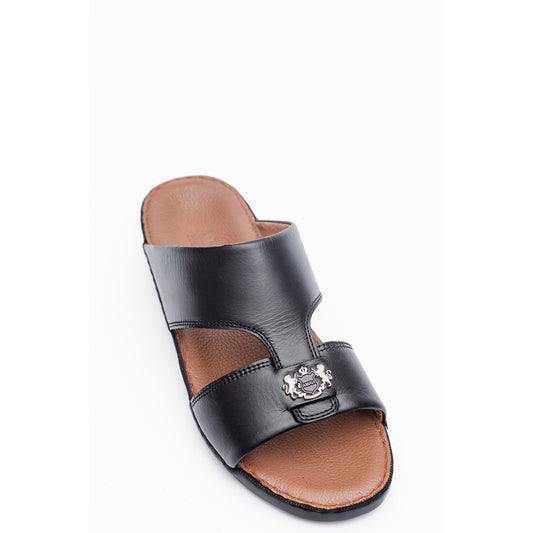 13- Classic 712 - White Crown and Black Ostrich Print
