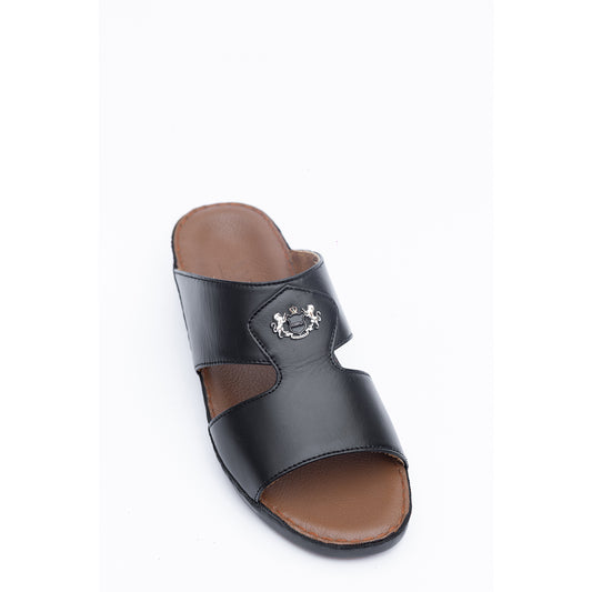 13- Classic 712 - White Crown and Black Ostrich Print