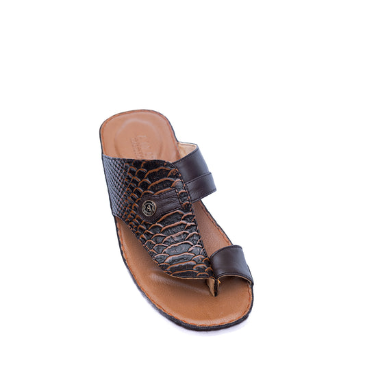9026- Primo 532 - Maroon Crocodile Print