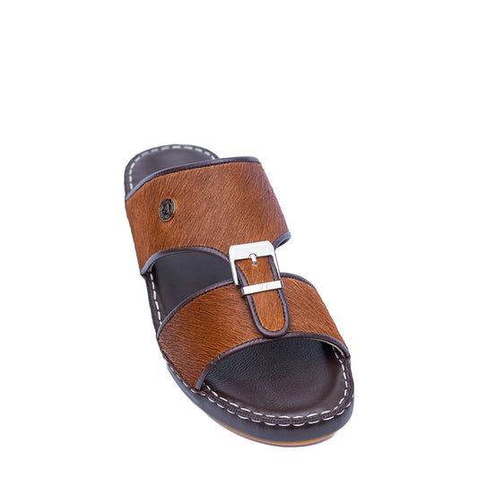 13- Classic 712 - White Crown and Black Ostrich Print